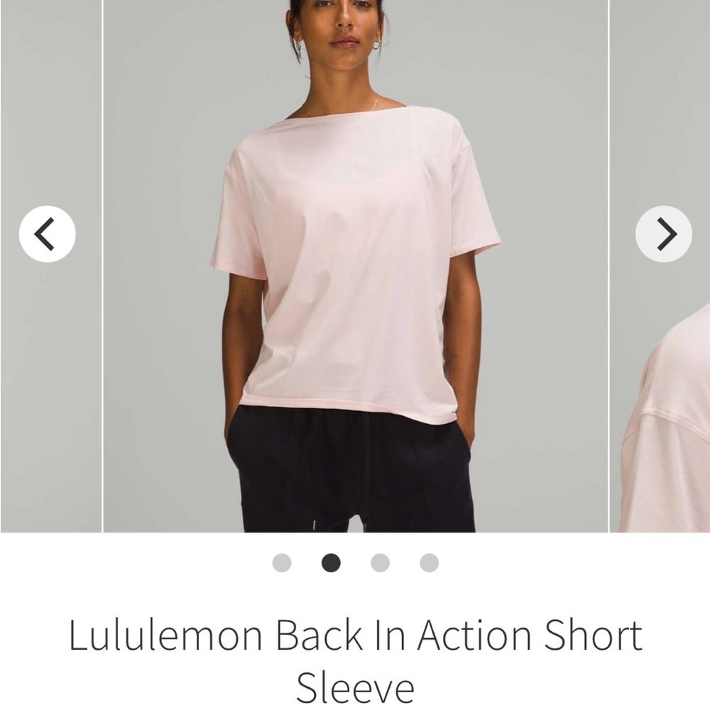 Lululemon Back in Action Shirt